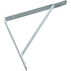 Brackets; Bracket Type: Shelf Bracket; Mount Type: Screw-On; Length (Inch): 10.15 in; Bracket Material: Steel; Load Capacity: 176; Overall Width: 0.98 in; Finish: White