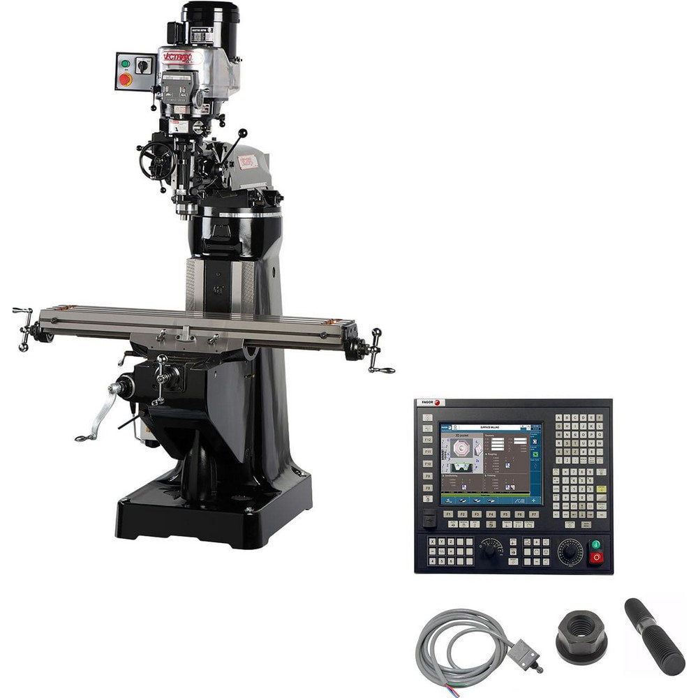 Knee Milling Machines; Minimum Spindle to Column Distance (Decimal Inch): 6.7500; Minimum Spindle to Column Distance (Inch): 6-3/4; Minimum Spindle to Column Distance (mm): 171.45; Minimum Spindle to Table Distance (Decimal Inch): 2.5000; Minimum Spindle