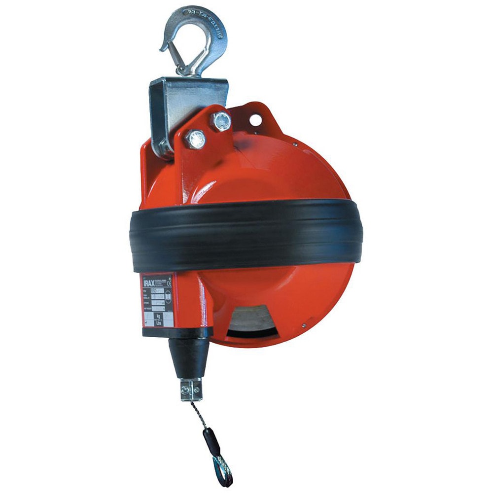 Tool Balancers; Reel Type: Enclosed; Hanger Type: Safety Swivel Hook; Minimum Load Capacity: 176.00; Maximum Load Capacity: 198.00; Cable Length: 8.200; Lockable: Yes; Locking Mechanism: Locking Screw; Tension Adjustment: Yes