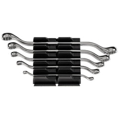 Offset Box End Wrench Set: 5 Pc, Inch