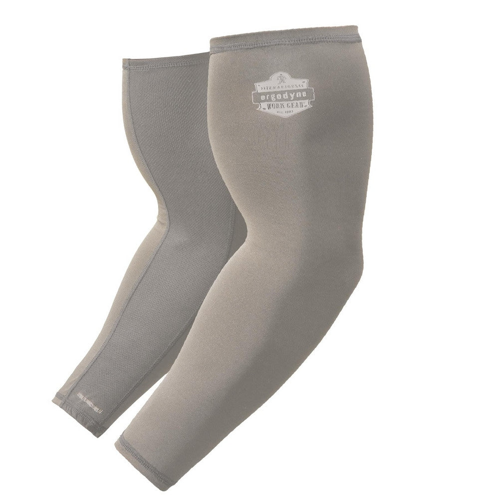 General Purpose Protective Sleeves: Size Large, Polyester & Spandex, Gray, ANSI Cut A4