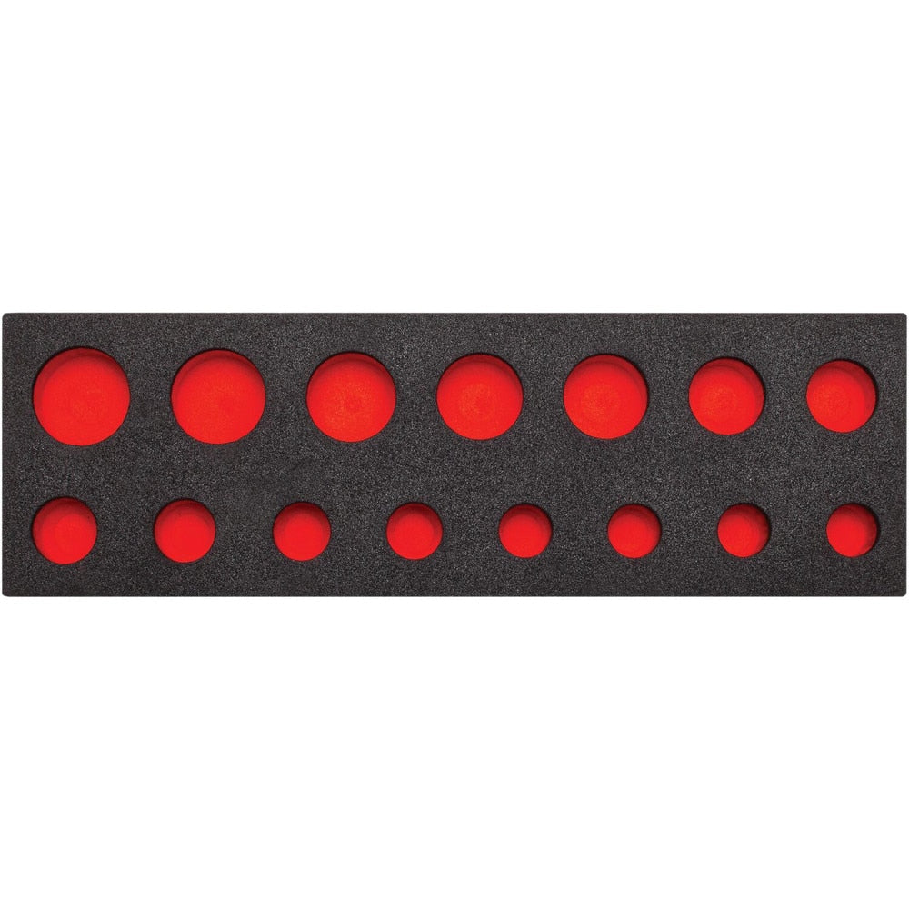 Tool Box Case & Cabinet Inserts; Type: Foam Insert; For Use With: J47114; Material Family: Polyethylene; Width (Inch): 16; Depth (Inch): 5; Height (Inch): 1-1/4; Color: Black/Red; Material: Polyethylene