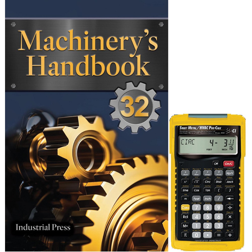 Machinery's Handbook Large Print & 4090 Sheet Metal/ HVAC Pro Calc Calculator Set: 32nd Edition