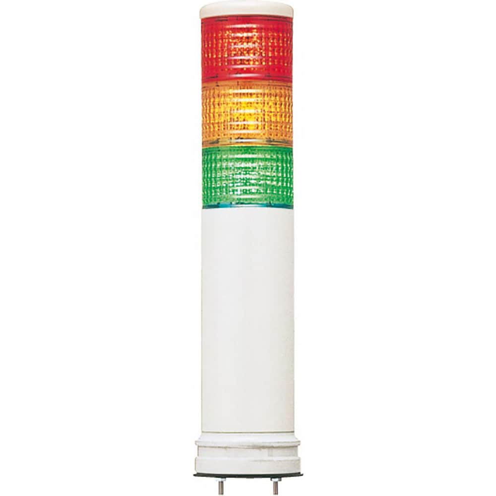 Stackable Tower Light Modules; Light Module Type: Light Module; Light Type: Steady; Light Color: Red, Orange, Green; Lamp Type: LED; Lamp Life: 40000; Voltage: 100.00, 240.00; Amperage: 60.0000 mA; Power Rating: 14.4 W