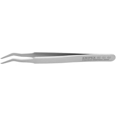 Tweezers; Tweezer Type: Assembly; Pattern: Smooth Pointed Tip and Serrated Bent Tip; Material: Stainless Steel; Tip Type: Angled; Tip Shape: Pointed; Overall Length (Inch): 4-3/4; Grip Style: Smooth