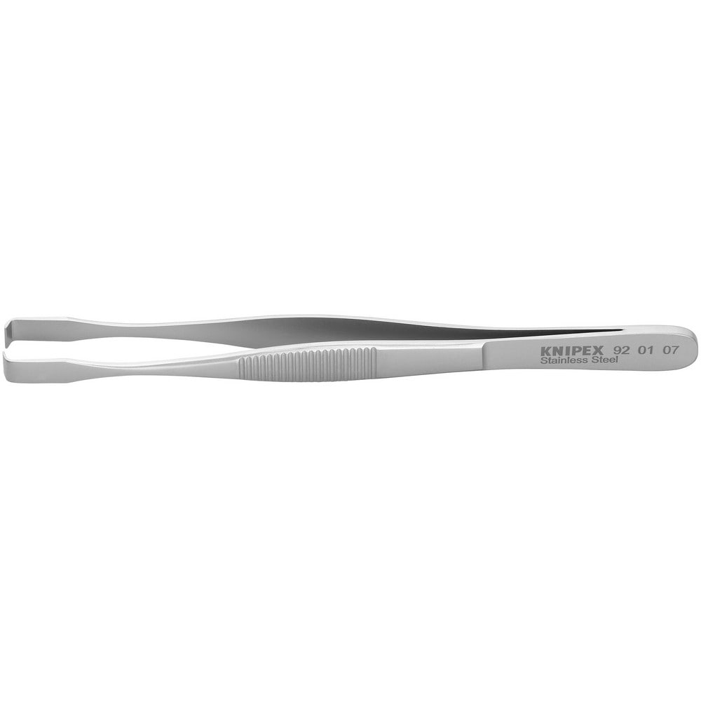 Tweezers; Tweezer Type: Assembly; Pattern: Smooth Pointed Tip and Serrated Bent Tip; Material: Stainless Steel; Tip Type: Angled; Tip Shape: Square; Overall Length (Inch): 5-3/4; Grip Style: Smooth