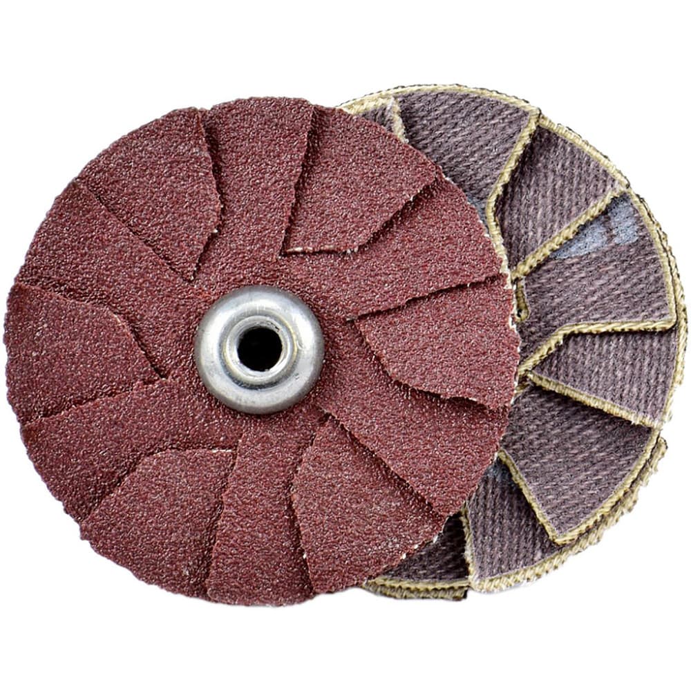 Slotted Overlap Discs; Abrasive Type: Coated; Disc Diameter (Inch): 1-1/2; Overlap Disc Type: Outward; Abrasive Material: Aluminum Oxide; Grit: 180; Eyelet Size: 8-32; Grade: Fine