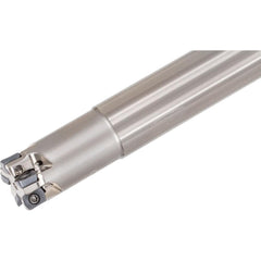 Indexable High-Feed End Mill: 25 mm Cut Dia, 25 mm Cylindrical Shank