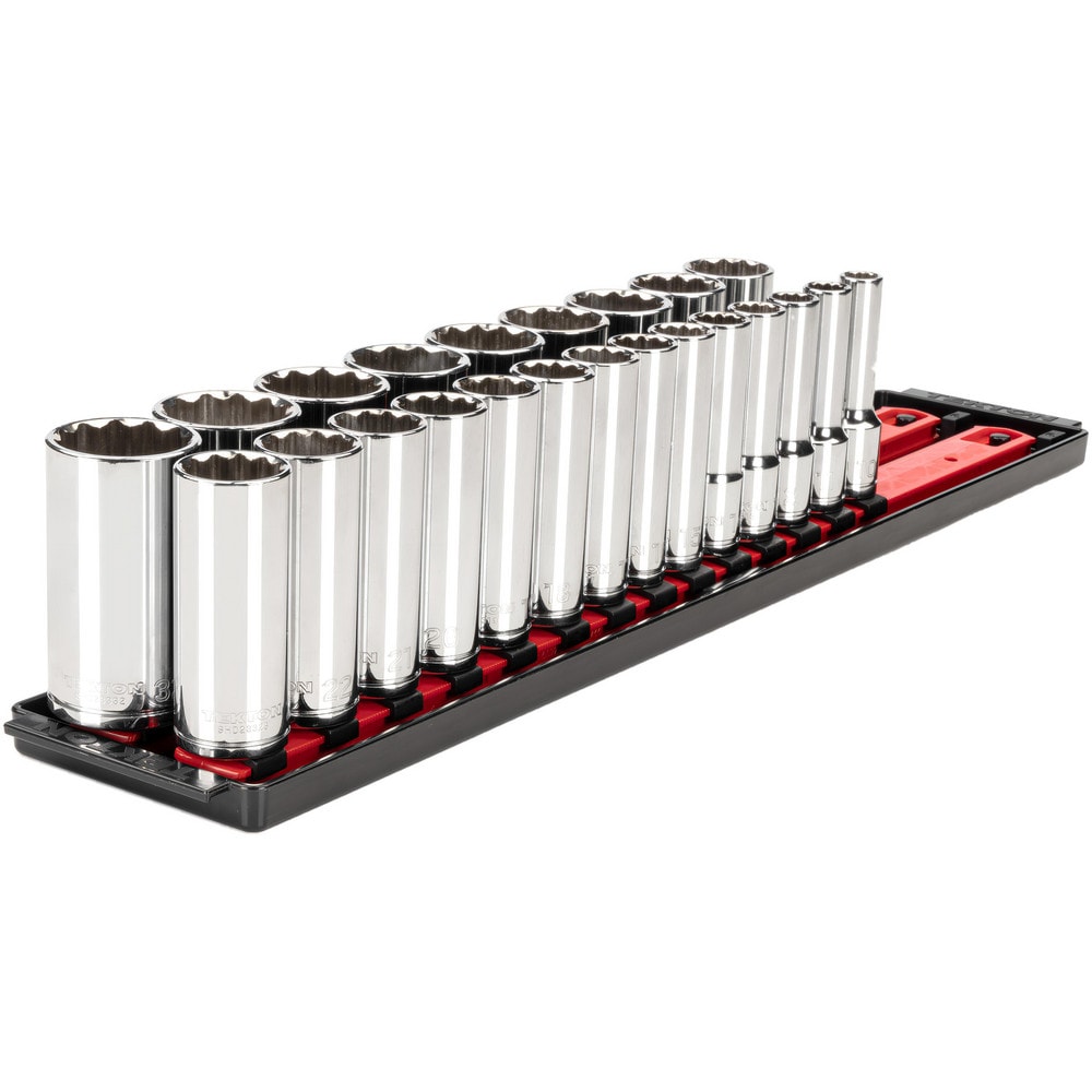 Deep Socket Set Socket Set: 23 Pc, 10 to 32" Socket