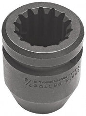 Spline Drive Impact Socket: 1-3/8" Hex