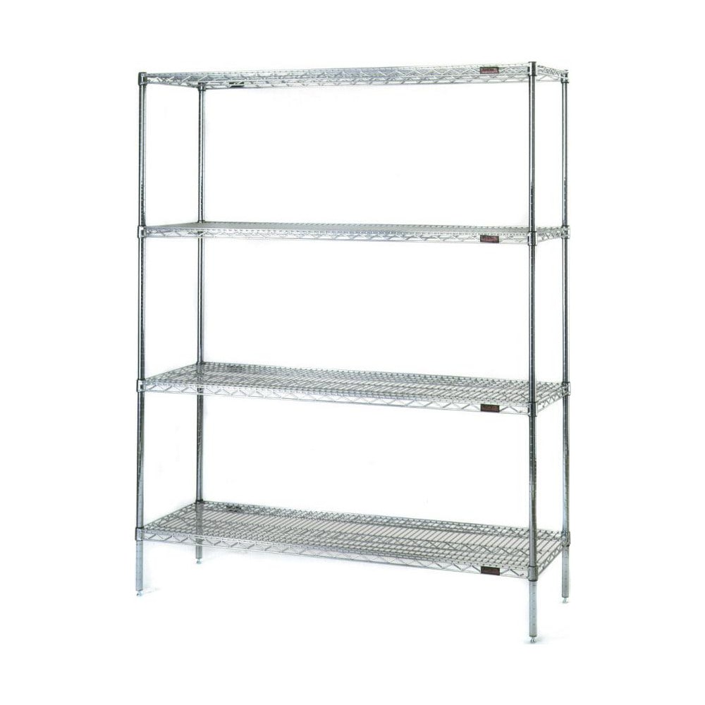 Wire Shelving; Shelving Type: Stationary Wire Shelving; Shelf Type: Adjustable; Adjustment Type: Split Sleeve; Shelf Capacity: 600; Mobility: Stationary; Depth (Inch): 18; Height (Inch): 74; Width (Inch): 60; Wire Shelving Material: Steel