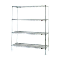 Wire Shelving; Shelving Type: Stationary Wire Shelving; Shelf Type: Adjustable; Adjustment Type: Split Sleeve; Shelf Capacity: 600; Mobility: Stationary; Depth (Inch): 24; Height (Inch): 74; Width (Inch): 72; Wire Shelving Material: Stainless Steel