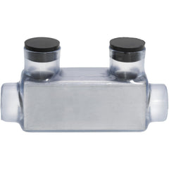 Push In Wire Connectors; Connector Type: Tap; Compatible Wire Size (AWG): 0, 14 AWG; Number Of Ports: 2; Overall Length: 3.25; Connector Color: Clear; Overall Width: 2; Overall Length (mm): 3.25; Overall Height: 0.85