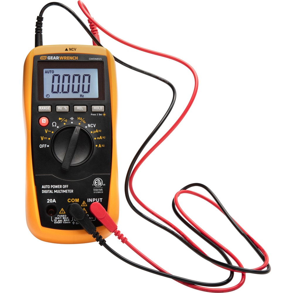 Multimeters; Multimeter Type: True RMS; Measures: Low Impedance, Voltage, Capacitance, Frequency, Continuity, Diode Test, AC Voltage, Milliamps; Maximum DC Voltage: 1000; Maximum AC Voltage: 1000; Maximum DC Current (A): 20; Maximum AC Current (A): 20