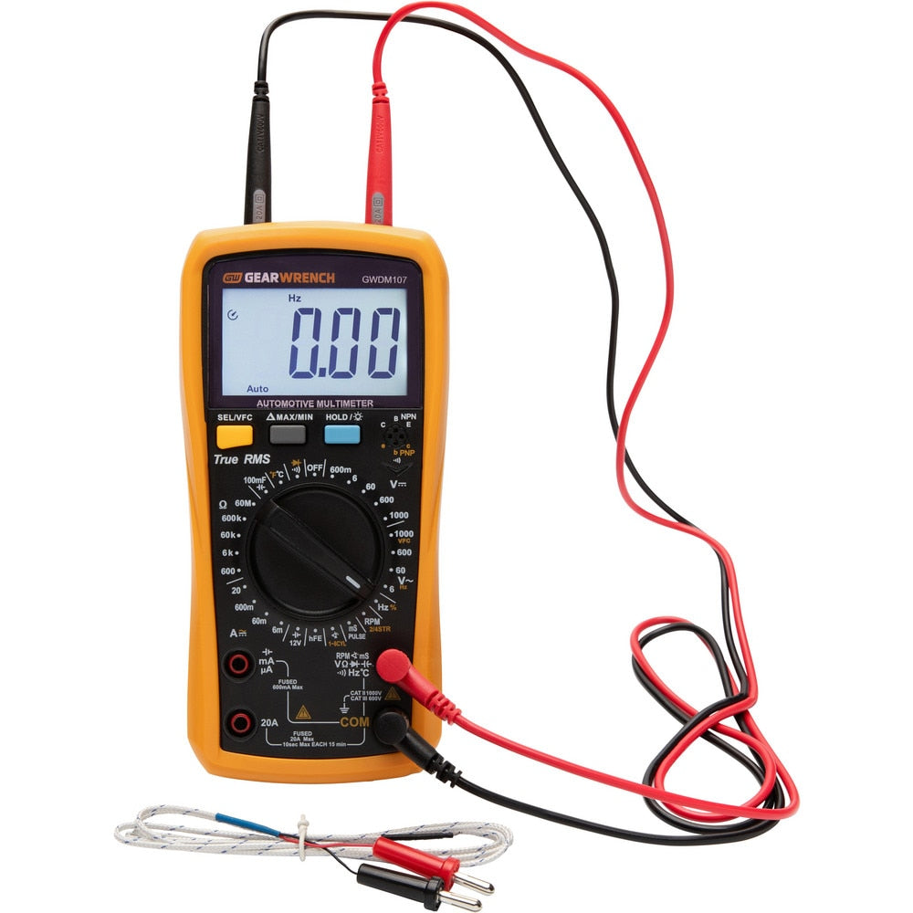 Multimeters; Multimeter Type: True RMS; Measures: Capacitance, Frequency, Continuity, Diode Test, AC Voltage; Maximum DC Voltage: 1000; Maximum AC Voltage: 1000; Maximum DC Current (A): 20; Maximum AC Current (A): 20