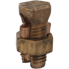 Split Bolt Connectors; Connector Material: Copper; Maximum Compatible Wire Size: 16 AWG; Maximum Compatible Wire Size (AWG): 16; Pressure Bar Material: Copper Alloy; Compatible Wire Type: Copper