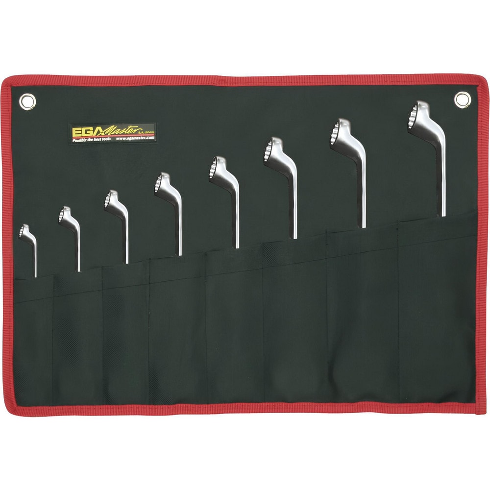 Offset Box End Wrench Set: 12 Pc, Inch