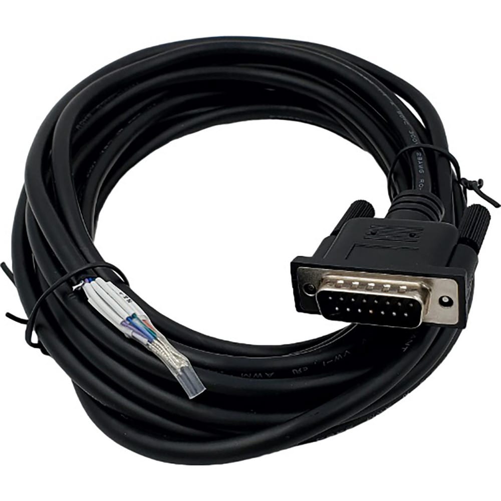 Computer Cable; Cable Type: Data Cable, Computer Cable; Connection Type: Serial Connector; Overall Length (Feet): 15; Overall Length: 15.00; Gender: Male; Color: Black; Gauge: 28; Flexibility: Flexible; End Shape: Straight