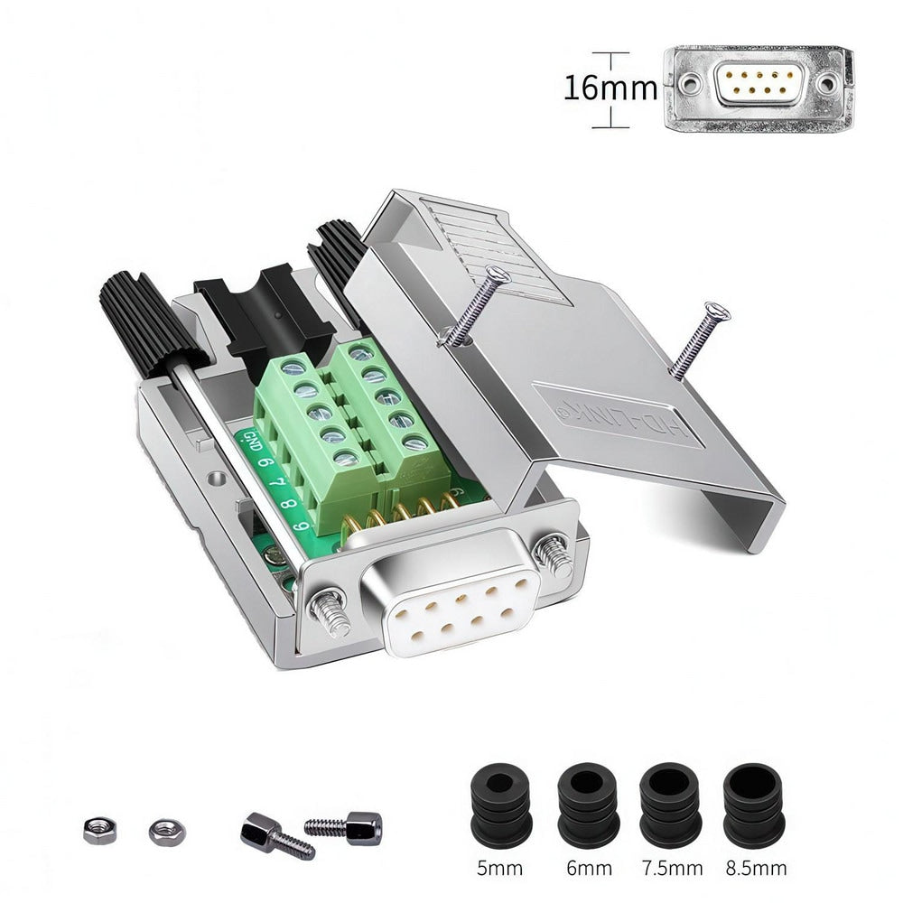 Computer Cable Accessories; Accessory Type: Adapter; For Use With: Data Networks Serial Data Transmission Device Management Instrument Control; Connection Type: D-Sub RS-232 Serial; Number Of Connections: 9; Gender: Male; Housing Material: Zinc; Finish: N