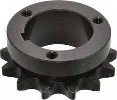 Bushed Roller Chain Sprocket: 13 Teeth, 3/4" Pitch, 1-3/4" Bore Dia