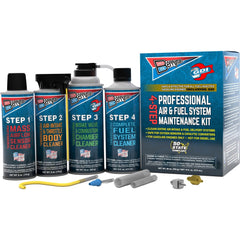 Automotive Fuel System & Restoration Kits; Type: 4-Step Professional Air & Fuel System Maintenance Kit; Contents: (2) 6 oz Aerosols, 16 oz Aerosol, 16 oz Pour; Number Of Pieces: 4; Container Type: Box