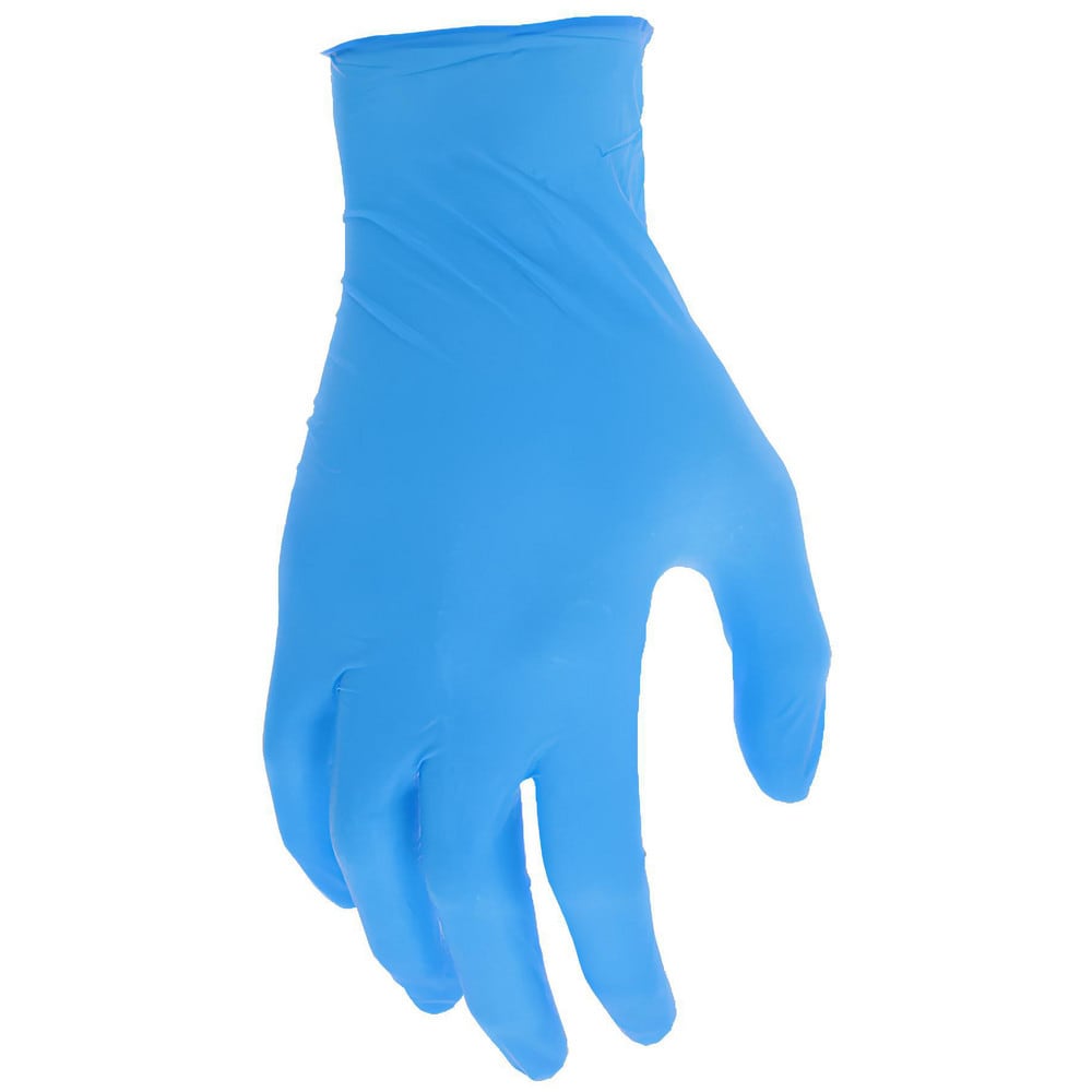 Disposable Gloves: Series Nitrishield, Size X-Large, 4.0 mil, Not Coated, Nitrile, Medical Grade, Powder-Free