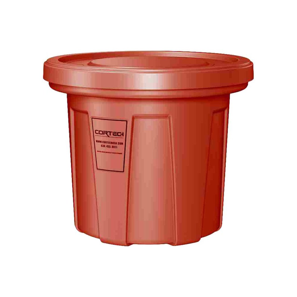 Trash Cans & Recycling Containers; Product Type: Trash Can; Type: Cortech Cobra Trash Can; Container Capacity: 20 Gallons; Container Shape: Round; Lid Type: No Lid; Container Material: Polyethylene; Color: Red; Material: Plastic