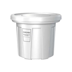 Trash Cans & Recycling Containers; Product Type: Trash Can; Type: Cortech Cobra Trash Can; Container Capacity: 20 Gallons; Container Shape: Round; Lid Type: No Lid; Container Material: Polyethylene; Color: White; Material: Plastic