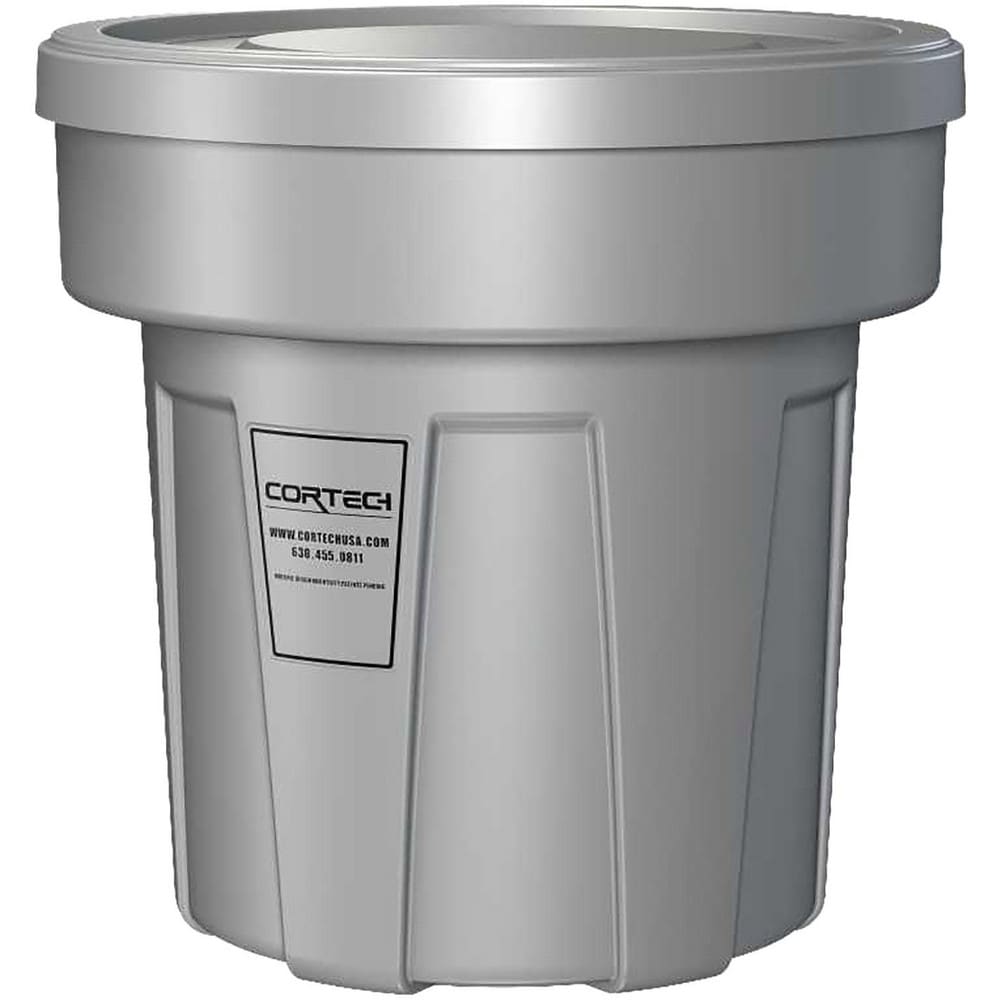 Trash Cans & Recycling Containers; Product Type: Trash Can; Type: Cortech Cobra Trash Can; Container Capacity: 25 Gallons; Container Shape: Round; Lid Type: No Lid; Container Material: Polyethylene; Color: Gray; Material: Plastic