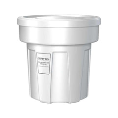 Trash Cans & Recycling Containers; Product Type: Trash Can; Type: Cortech Cobra Trash Can; Container Capacity: 25 Gallons; Container Shape: Round; Lid Type: No Lid; Container Material: Polyethylene; Color: White; Material: Plastic