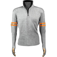 Work Shirt: Cut-Resistant, Long Sleeve, 3X-Large, Olefin, Polyester & Glass, Gray, 0 Pocket