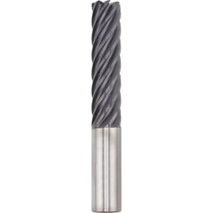 Corner Radius End Mill: 1" Dia, 2-1/2" LOC, 0.0600" Radius, 7 Flute, Solid Carbide