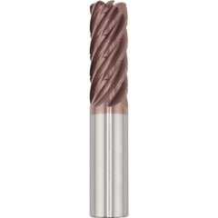 Corner Radius End Mill: 3/4" Dia, 1-7/8" LOC, 0.0600" Radius, 7 Flute, Solid Carbide