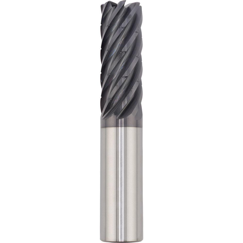 Corner Radius End Mill: 20.00 mm Dia, 80.00 mm LOC, 3.00 mm Radius, 7 Flute, Solid Carbide