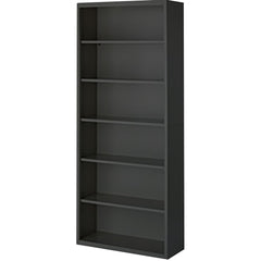 Bookcases; Overall Height: 84; Overall Width: 36; Overall Depth: 18; Material: Steel; Color: Dove Gray; Shelf Weight Capacity: 160