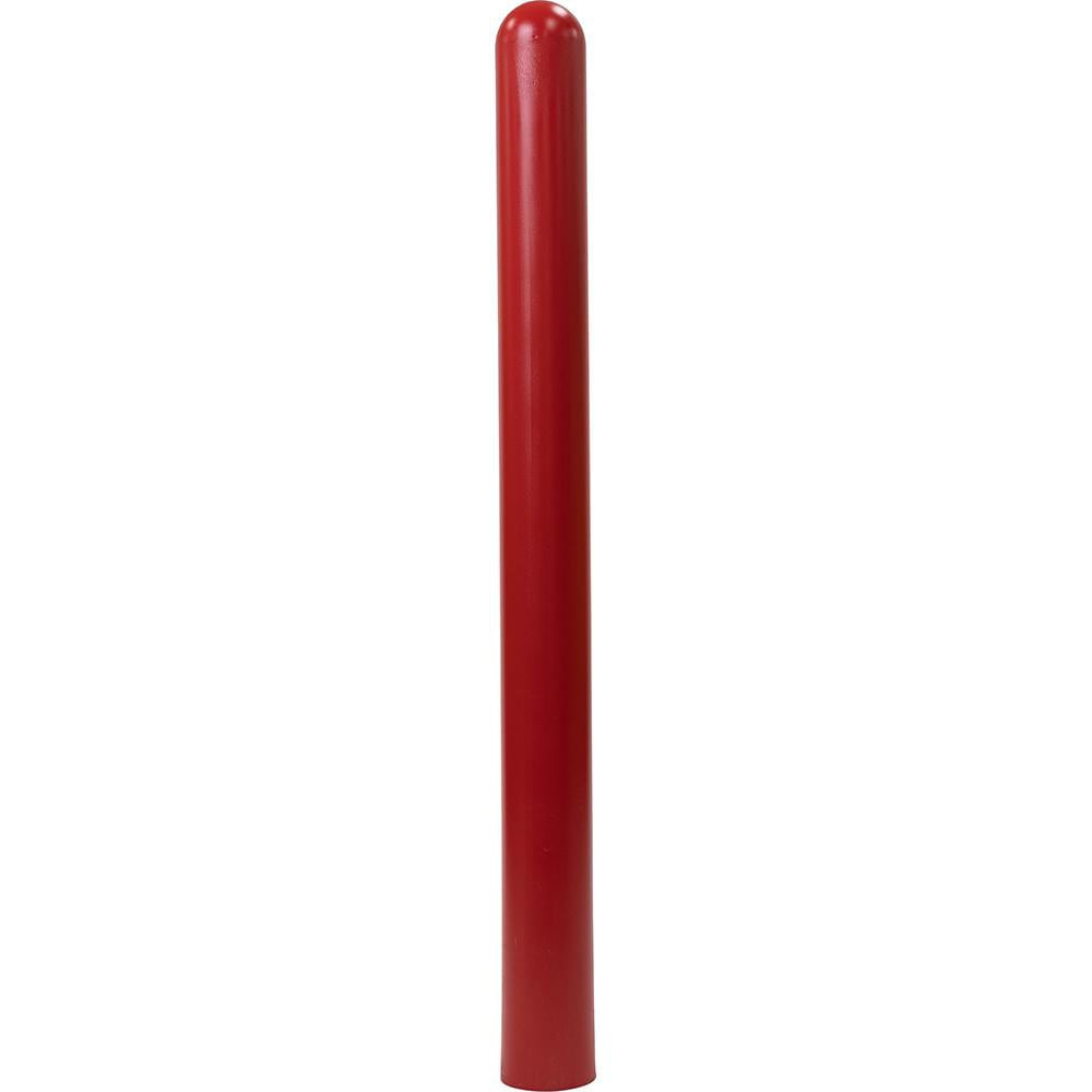 Bollard Caps, Covers & Sleeves; Type: Bollard Cover; Material: Polyethylene; Color: Red; Overall Height: 54; Overall Width: 5; Overall Length: 54.00; Bollard Size Compatibility: 4