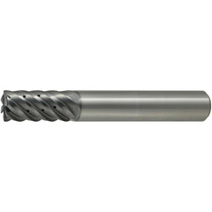 Corner Radius End Mill: 10 mm Dia, 22.00 mm LOC, 0.50 mm Radius, 6 Flute, Solid Carbide