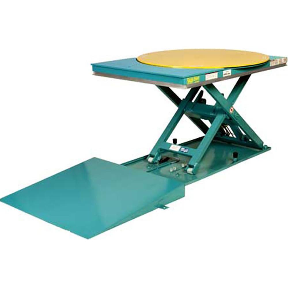 Stationary Lift Tables; Overall Length: 55.00 in; Lift Mechanism: Hydraulic; Overall Height: 35 in; Body Material: Steel; Load Capacity: 2000 lb