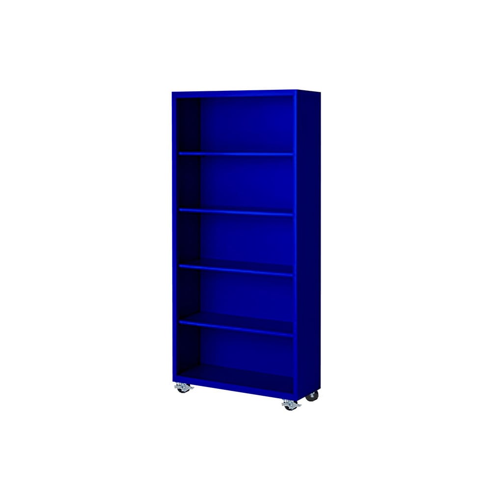 Bookcases; Overall Height: 75; Overall Width: 36; Overall Depth: 18; Material: Steel; Color: Signal Blue; Shelf Weight Capacity: 160