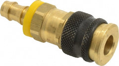 Pneumatic Hose Coupling: 1/4" Body Dia, Industrial Interchange