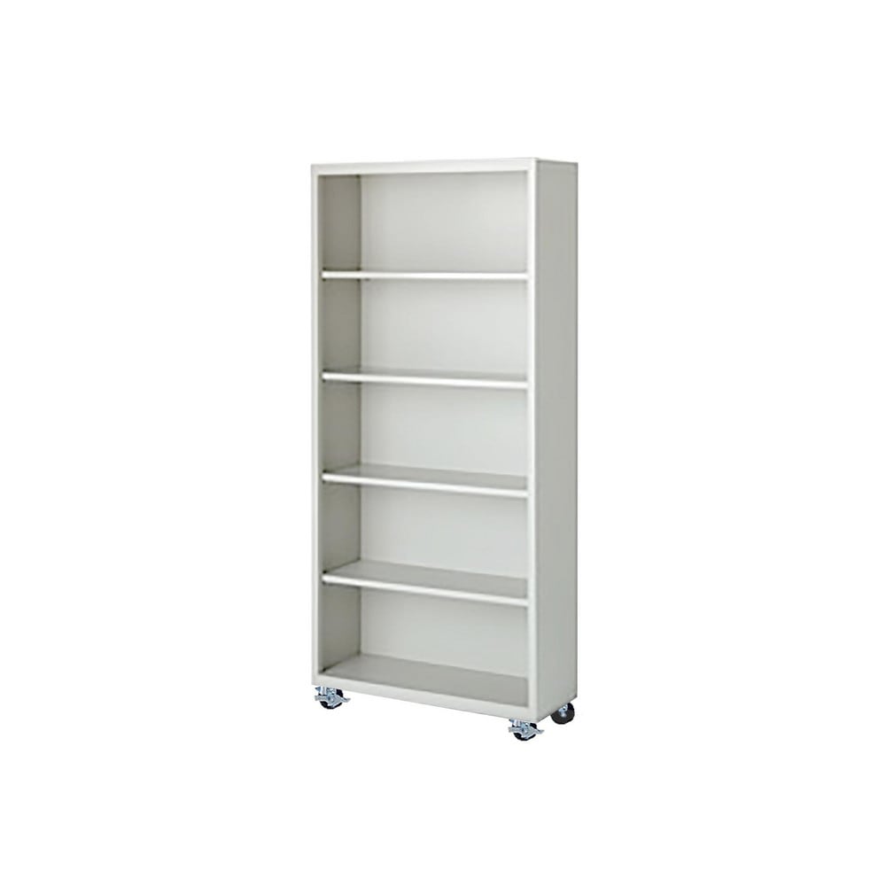 Bookcases; Overall Height: 75; Overall Width: 36; Overall Depth: 18; Material: Steel; Color: Espresso; Shelf Weight Capacity: 160