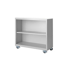 Bookcases; Overall Height: 33; Overall Width: 36; Overall Depth: 13; Material: Steel; Color: Walnut; Shelf Weight Capacity: 160