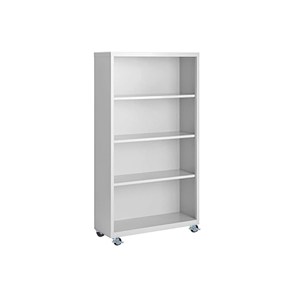 Bookcases; Overall Height: 55; Overall Width: 36; Overall Depth: 13; Material: Steel; Color: Yellow; Shelf Weight Capacity: 160