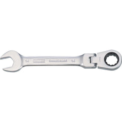 Combination Wrench: 14.00 mm Head Size, 15 deg Offset