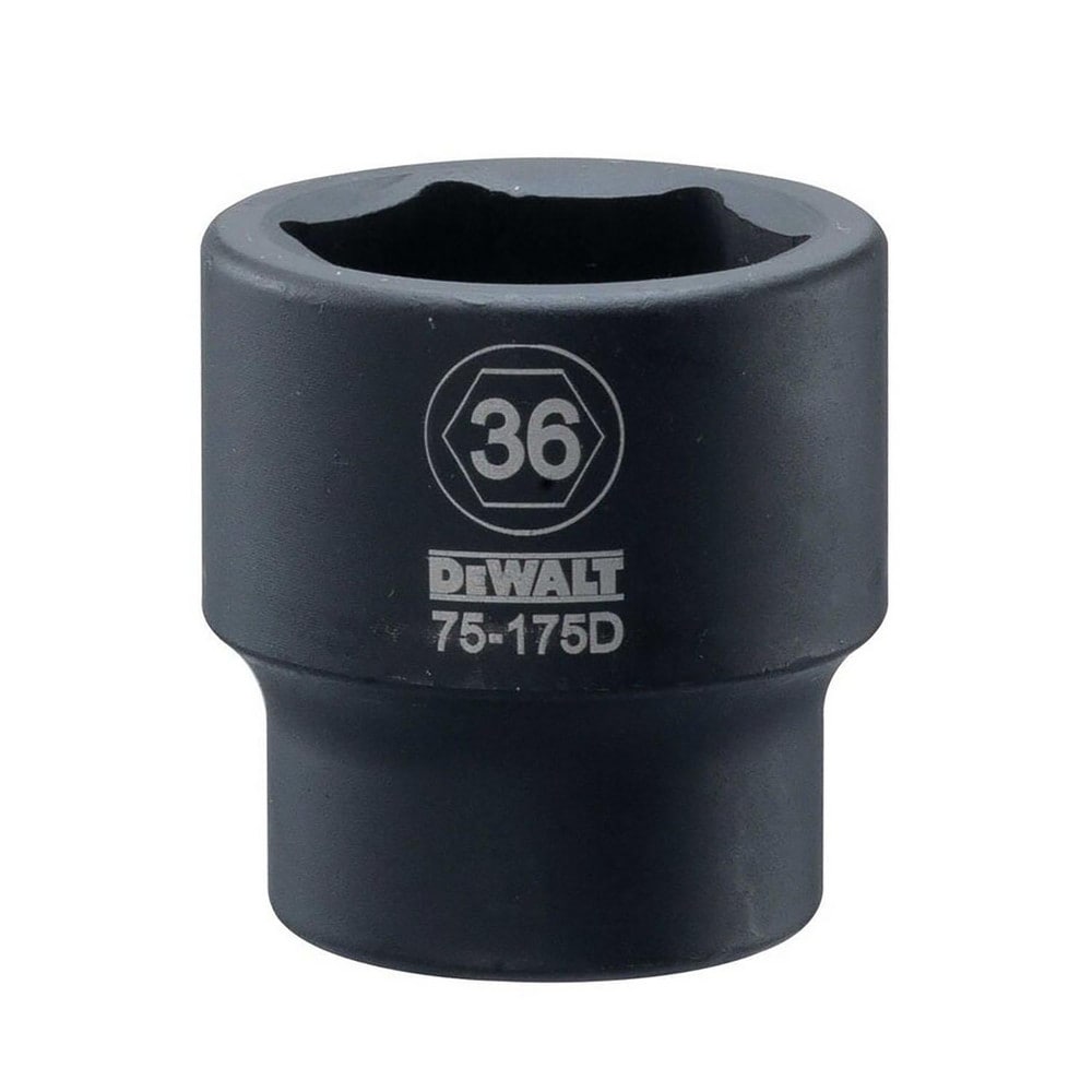 Impact Socket: 3/4" Drive, 36 mm Socket, Hex Drive