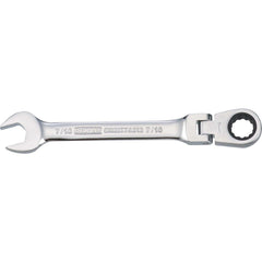 Combination Wrench: 7/16" Head Size, 15 deg Offset