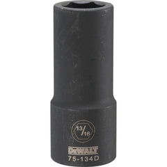 Impact Socket: 3/4" Drive, 13/16" Socket, Hex Drive