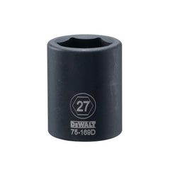 Impact Socket: 3/4" Drive, 27 mm Socket, Hex Drive