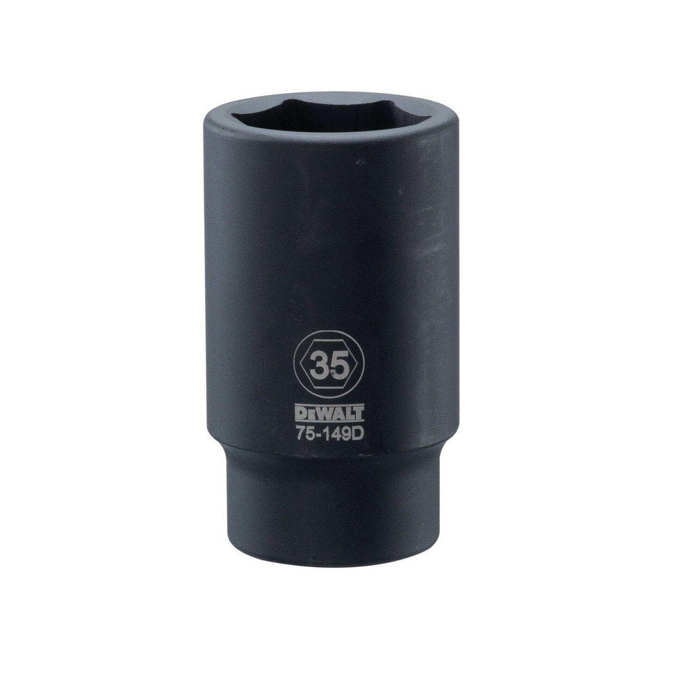 Impact Socket: 3/4" Drive, 35 mm Socket, Hex Drive