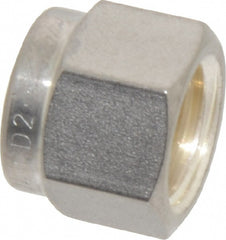 Compression Tube Nut: 7/16-20, 1/4" Tube OD, FNPT